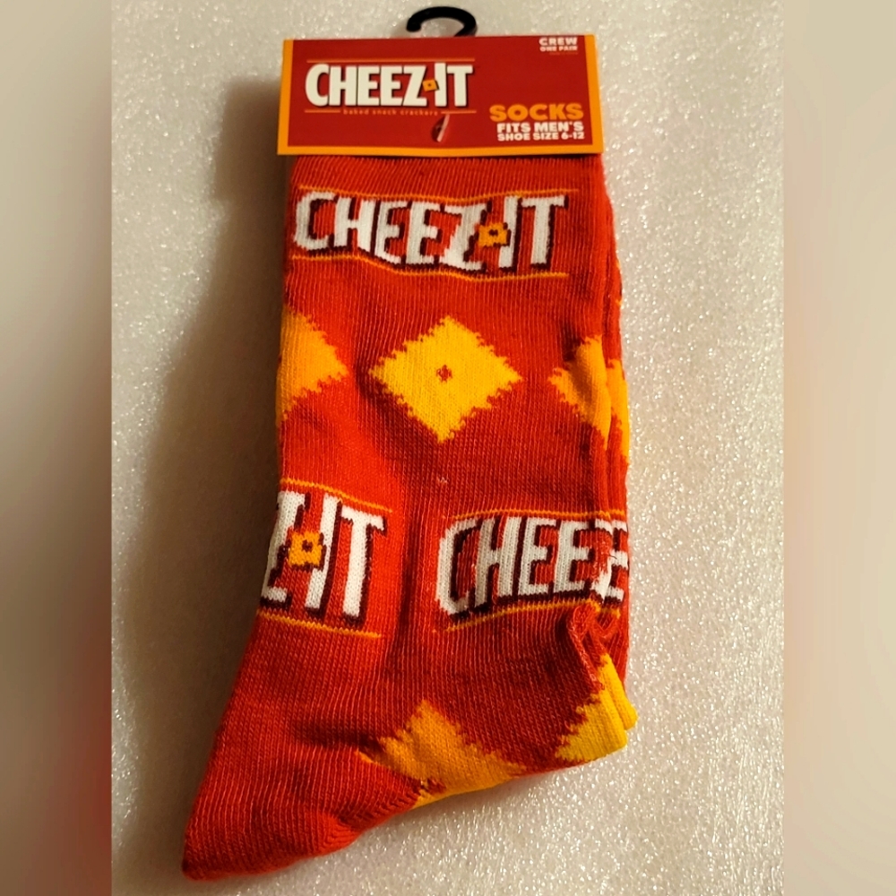 New Cheez It Novelty Crew Socks